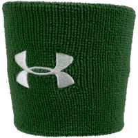 "Under Armour 3 Inch Performance Wristbands in Forest Green Size 3in"