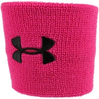 "Under Armour 3 Inch Performance Wristbands in Pink Size 3in"