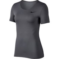 Nike Pro Women's Short Sleeve T-Shirt in Dark Grey/Black Size X-Small