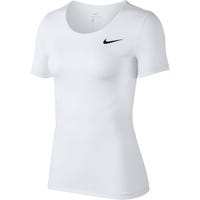 Nike Pro Women's Short Sleeve T-Shirt in White/Black Size X-Small