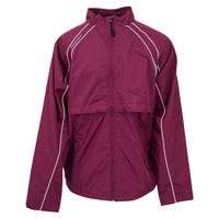 "Warrior Vision Youth Warm-Up Jacket in Maroon/White Size Large"