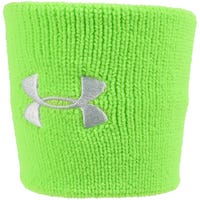 "Under Armour 3 Inch Performance Wristbands in Lime Green Size 3in"