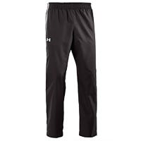 "Under Armour Essential Woven Senior Pants in Black/White Size Small"