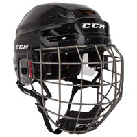 CCM Tacks 710 Hockey Helmet Combo in Black