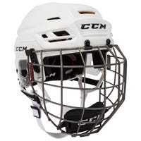 CCM Tacks 710 Hockey Helmet Combo in White
