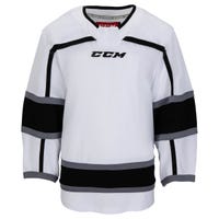 "CCM Los Angeles Kings Quicklite 8000 Uncrested Youth Hockey Jersey in White/Black Size Small/Medium"