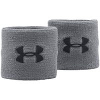 "Under Armour 3 Inch Performance Wristbands - Pair in Graphite/Black Size 3in"