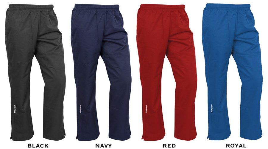Bauer Warm Up Pants Size Chart