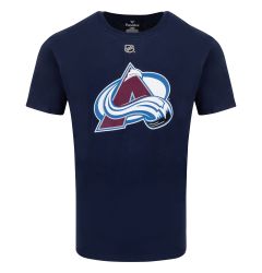 Colorado Avalanche Fanatics Authentic Stack Name & Number Short Sleeve T-Shirt