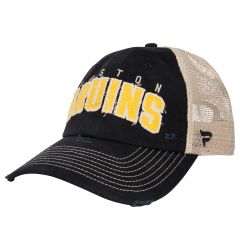 Boston Bruins Fanatics Veteran Mesh Snapback Hat