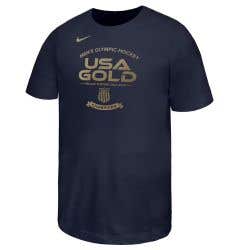 Nike USA Men's Hockey 2026 Winter Olympics Gold Medal Youth T-Shirt