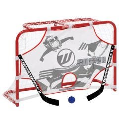 Winnwell Mini Hockey Net Set w/ 2 Sticks, Ball, and Target