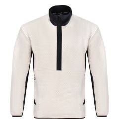 Bauer FLC Textured Fleece Senior Half Zip Pullover Sweatshirt