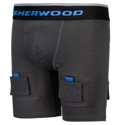 Sherwood Hat Trick Compression Junior Jock Shorts w/ Cup