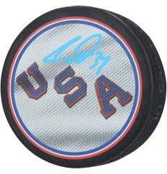 Fanatics USA Hockey Auston Matthews Autographed Puck