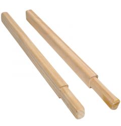 A&R 12in. Round Wood Butt End