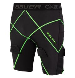 Bauer Core 1.0 Senior Compression Jock Shorts w/Cup