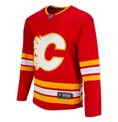 Calgary Flames Fanatics Premier Breakaway Blank Adult Hockey Jersey