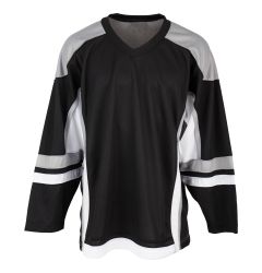 Stadium Adult Hockey Jersey - Black/Gray/White