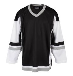 Stadium Youth Hockey Jersey - Black/White/Gray
