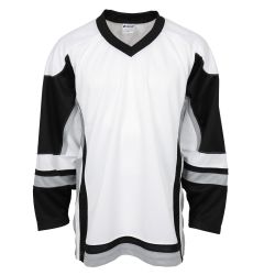 Stadium Youth Hockey Jersey - White/Black/Gray