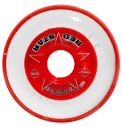 Red Star Sniper GT 74A Roller Hockey Wheel - Clear