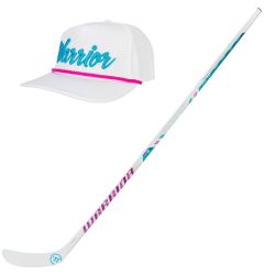 Warrior Covert QR6 Pro Miami Vibe Junior Hockey Stick (Holiday Hat Bundle)