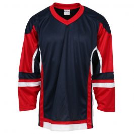 Red and White Hockey Jerseys with A CCCP Twill Logo Adult Large / (Number on Back and Sleeves) / Red