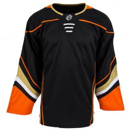 Monkeysports Pittsburgh Penguins Uncrested Junior Hockey Jersey in Black Size Goal Cut (Junior)