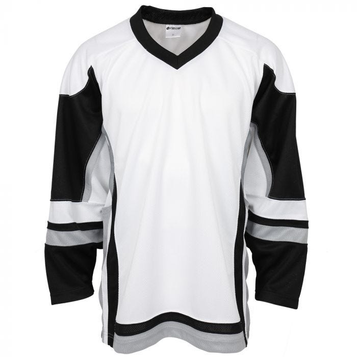 white hockey jersey with number