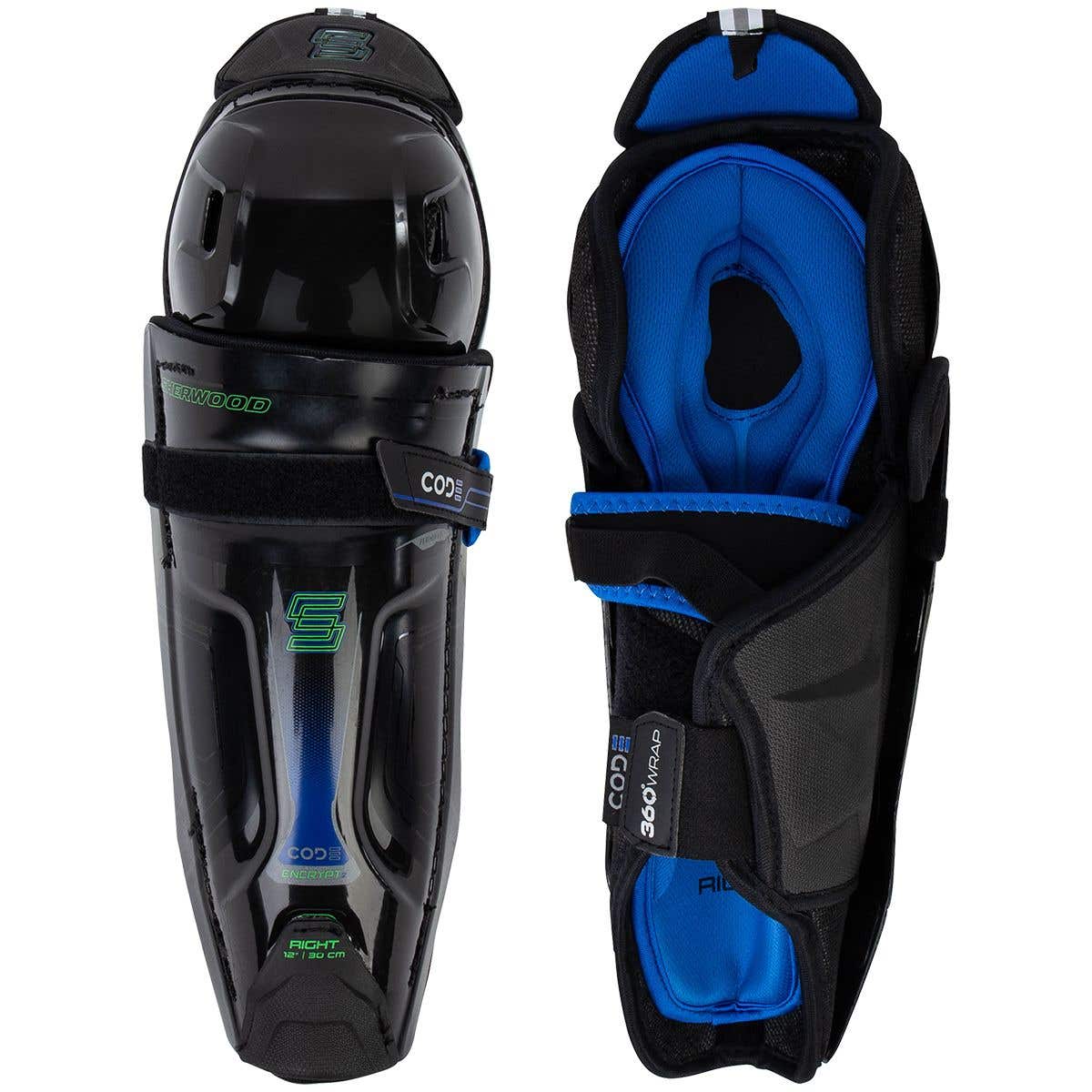 Sherwood Code Encrypt 2 Junior Shin Guards | HockeyMonkey