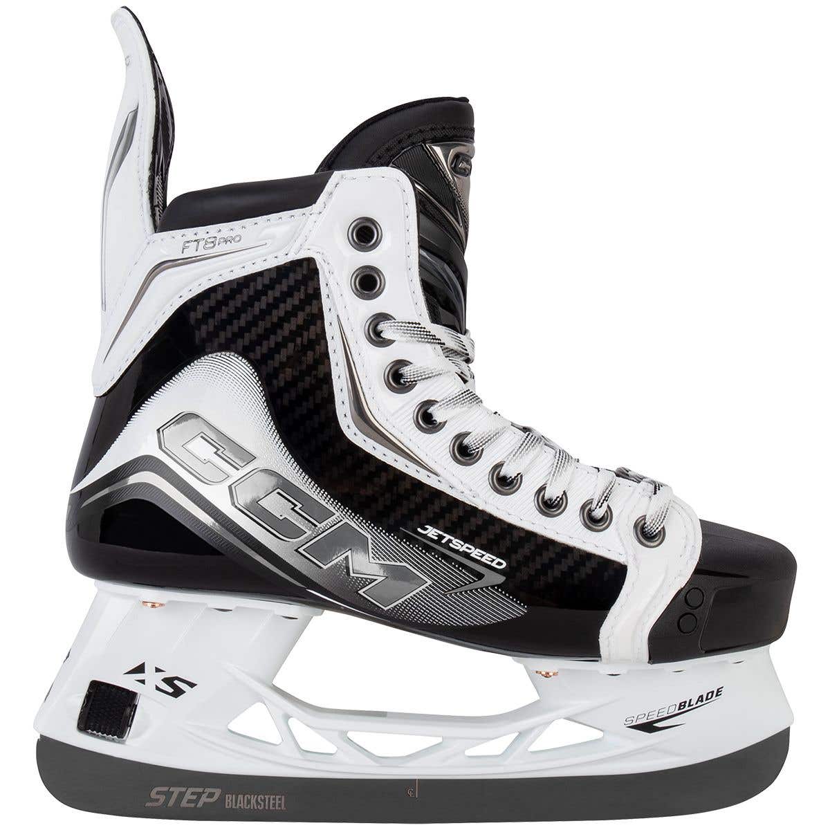 CCM Jetspeed FT8 Pro Intermediate Ice Hockey Skates - White