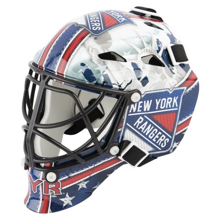 NY Rangers Goalie Helmet