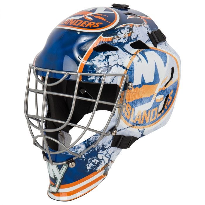 Franklin Sports Youth New York Rangers GFM 1500 Street Hockey Goalie Face  Mask