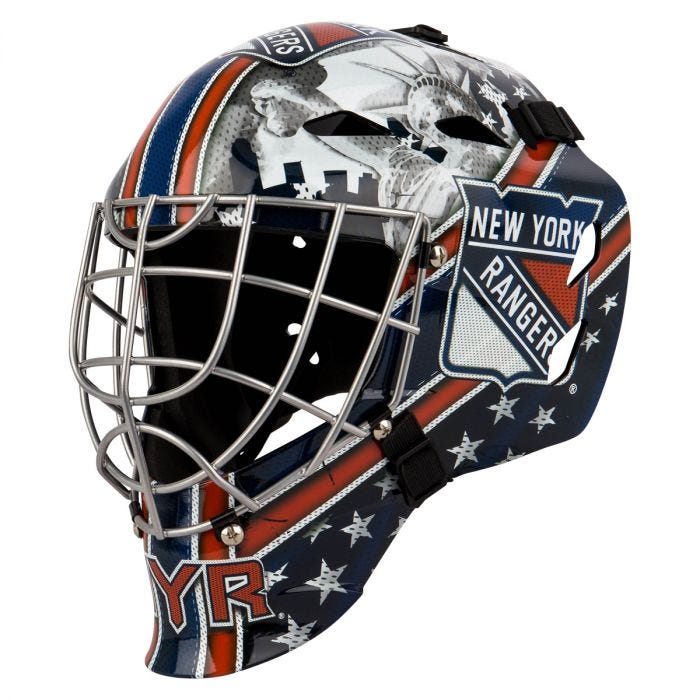 NY Rangers Goalie Helmet