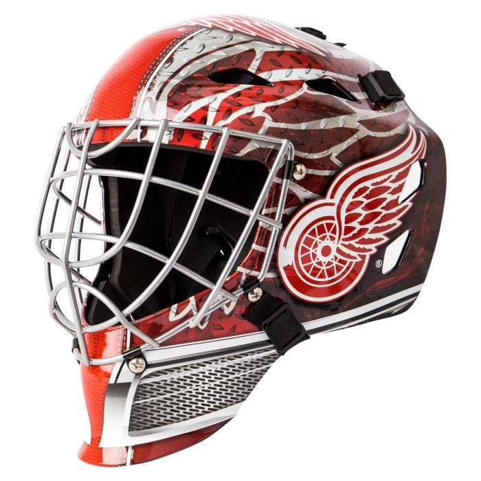 Detroit Red Wings Unsigned Franklin Sports Replica Mini Goalie Mask -  Unsigned Mask