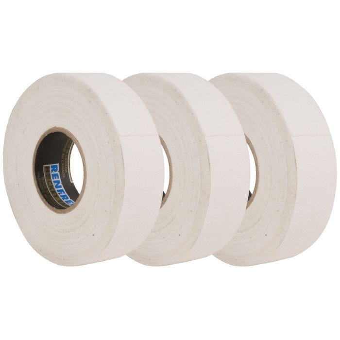 Renfrew White Cloth Hockey Tape - 3 Pack