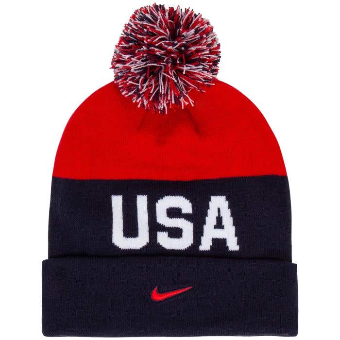 Nike USA Hockey Peak Adult Beanie | HockeyMonkey Nike USA Hockey Peak Adult Beanie | HockeyMonkey