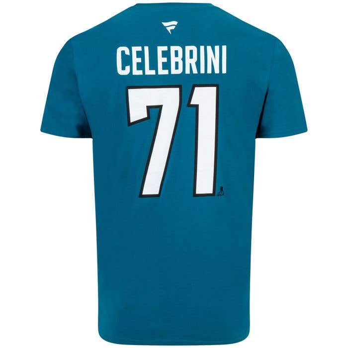 San Jose Sharks Fanatics Authentic Stack Name & Number Short