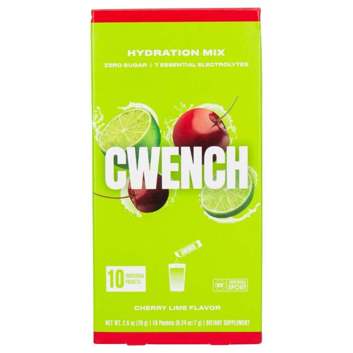 Cwench Hydration Mix Box - Cherry Lime (10ct) | HockeyMonkey