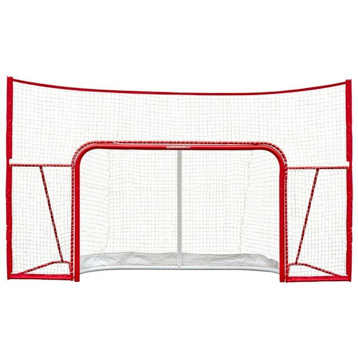 WinnWell Pro Form 72in. Regulation Hockey Net w/ Skateguard & Standalone Backstop