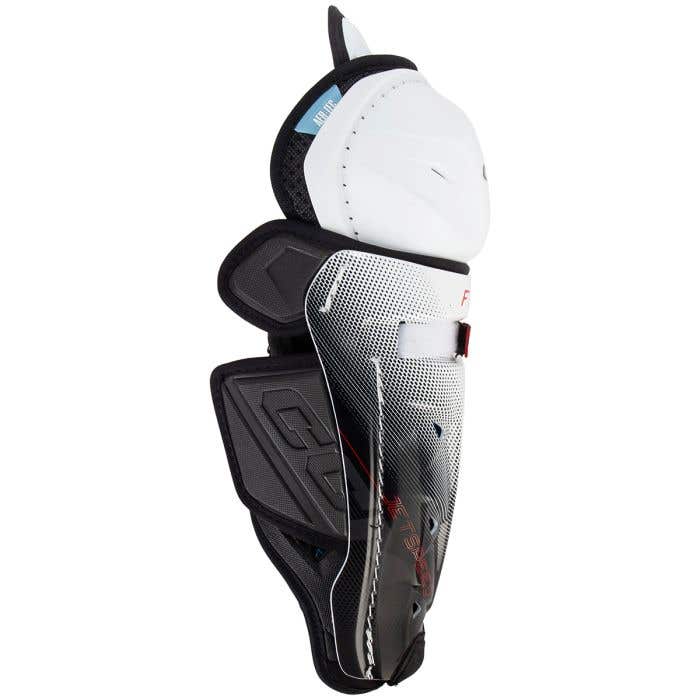 CCM Jetspeed FT8 Pro Junior Hockey Shin Guards | HockeyMonkey