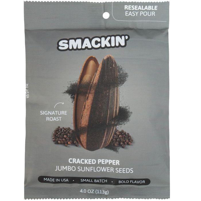 Smackin' Sunflower Seeds Cracked Pepper