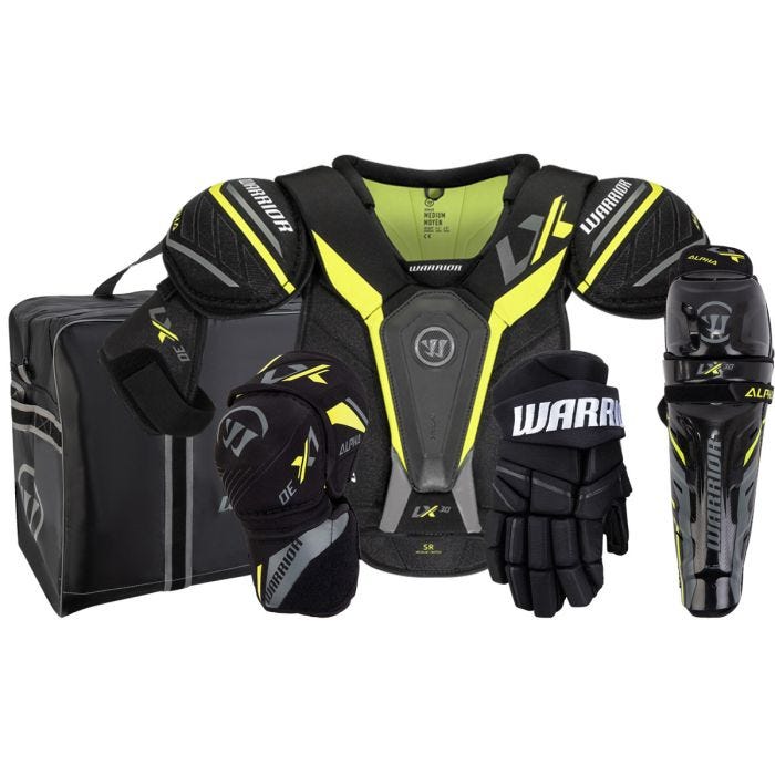 Warrior Alpha LX 30 Ultimate Junior Hockey Equipment Bundle