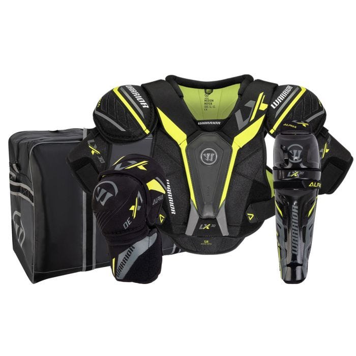 Warrior Alpha LX 30 Senior Hockey Equipment Bundle w/ Bag