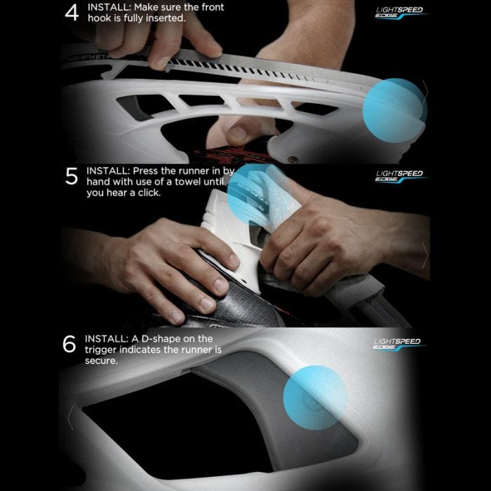 Bauer Tuuk ライトスピードEdgeホルダーランナーセット　サイズ246 Bauer Tuuk ライトスピードEdgeホルダーランナーセットサイズ246