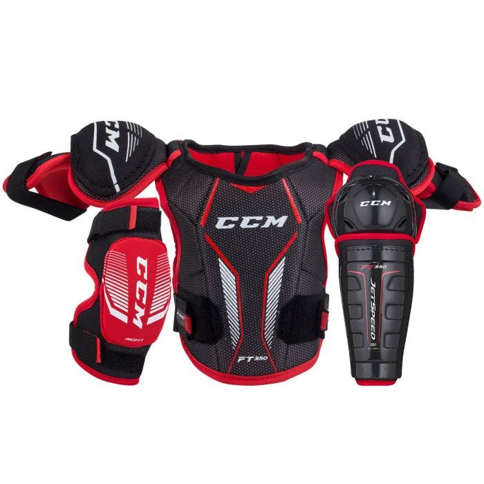 CCM JetSpeed FT350 Youth Hockey Equipment Bundle