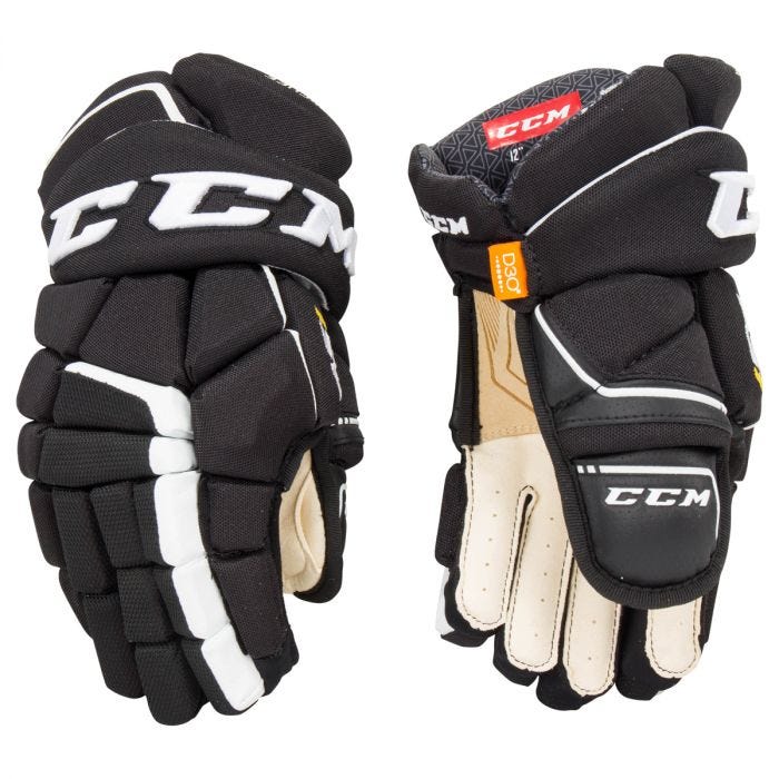 CCM TACKS AS1 YT BLACK/WHITE Ice Hockey Gloves 