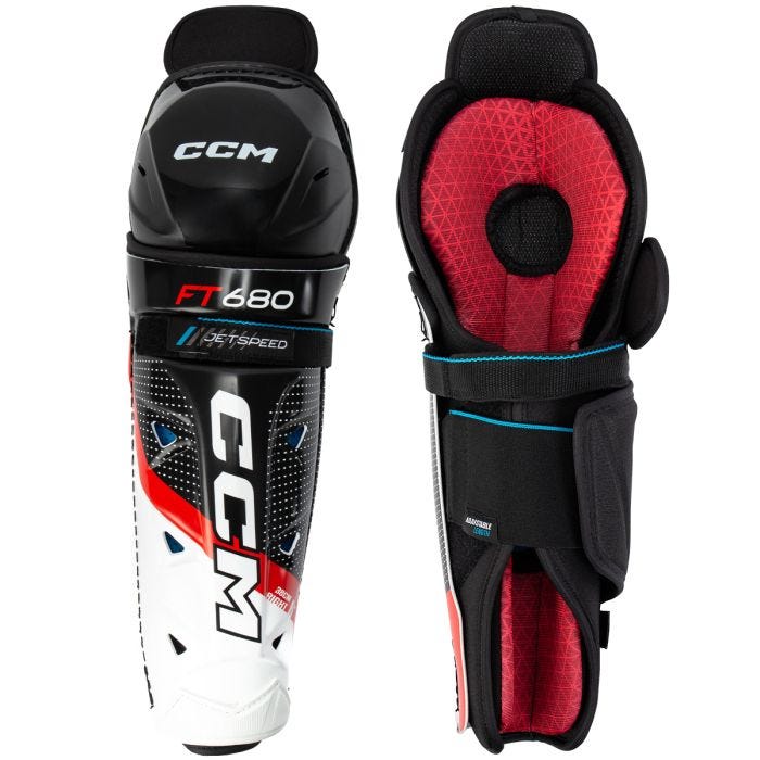 CCM JetSpeed FT680 Hockey Shin Guards