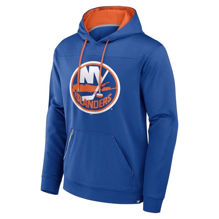 Fanatics New York Islanders Defender Pullover Hoodie in Royal Size Small